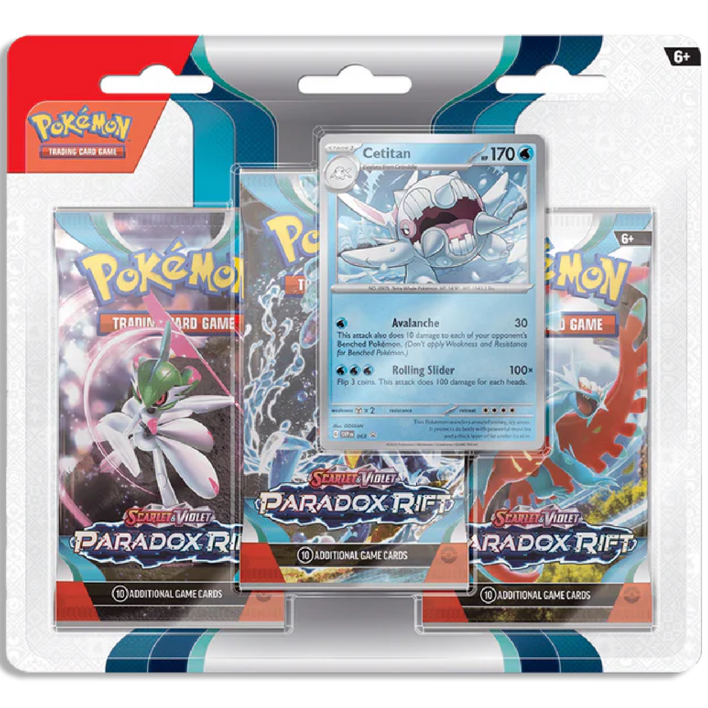 Pokémon Paradox Rift 3-Pack Blister Cetitan (EN)