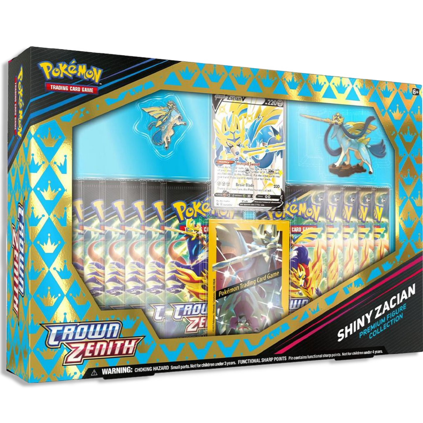 Pokémon Crown Zenith Shiny Zacian Premium Figure Collection (EN)