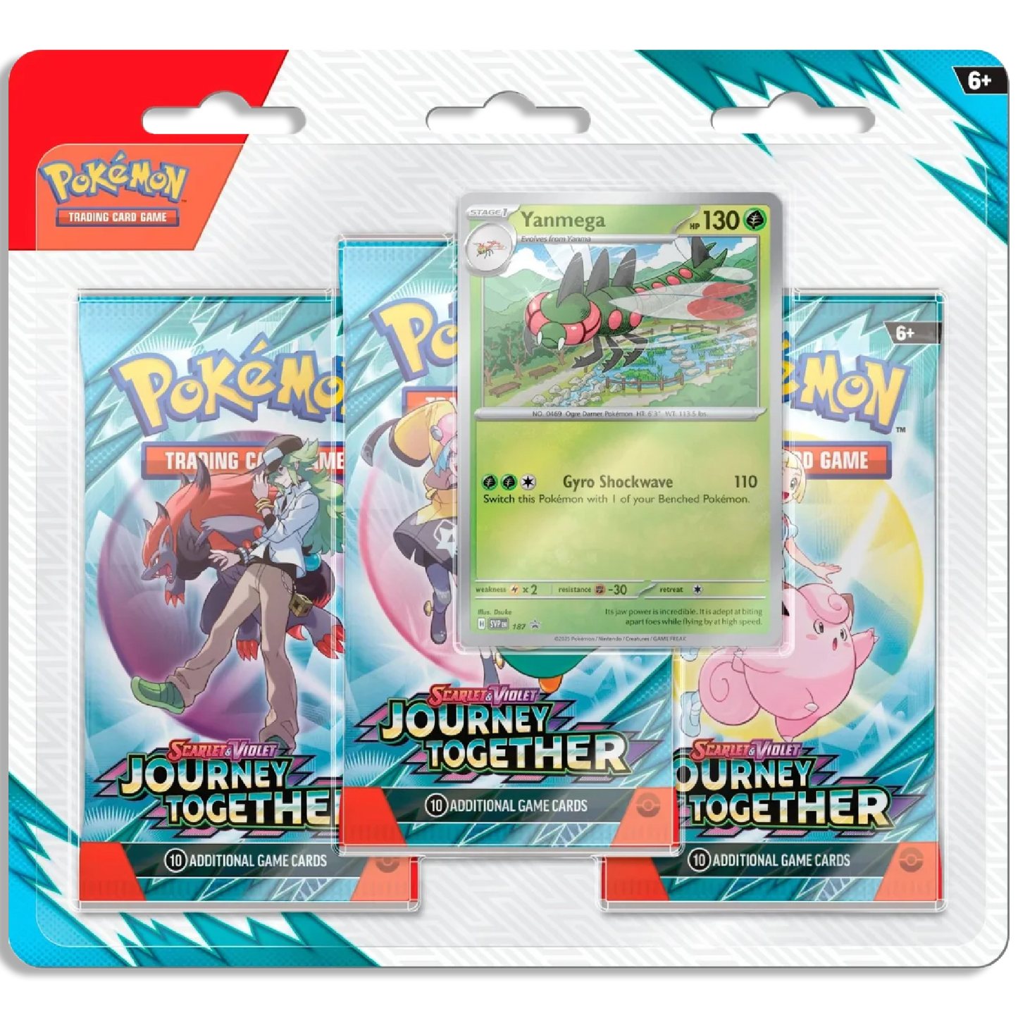 Pokémon Journey Together 3-Pack Blister Yanmega (EN)
